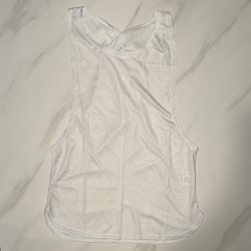 Jed North White Workout Tank Top